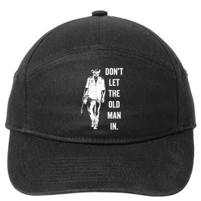 DonT Let The Old Man In Vintage Standing With A Guitar 7-Panel Snapback Hat