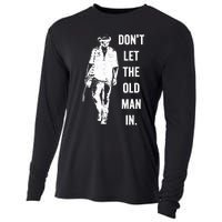 DonT Let The Old Man In Vintage Standing With A Guitar Cooling Performance Long Sleeve Crew