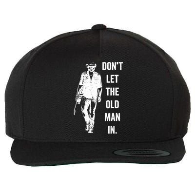 DonT Let The Old Man In Vintage Standing With A Guitar Wool Snapback Cap