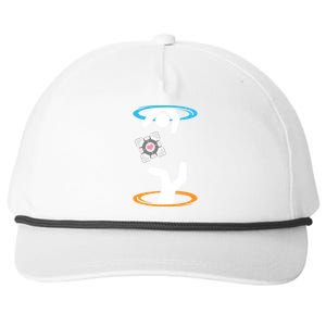 DonT Lose The Companion Cube (Transparent) Portal Snapback Five-Panel Rope Hat