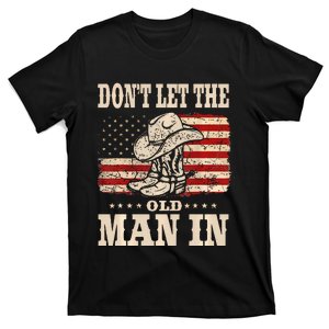 DonT Let The Old Man In American Flag T-Shirt