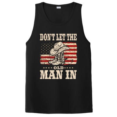 DonT Let The Old Man In American Flag PosiCharge Competitor Tank