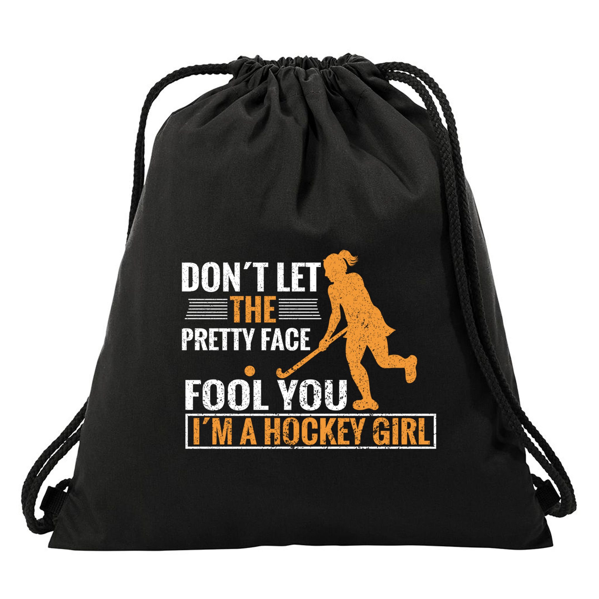 Don´T Let The Pretty Face Foll You I´M A Hockey Cool Gift Drawstring Bag