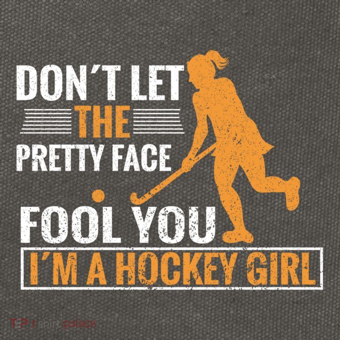 Don´T Let The Pretty Face Foll You I´M A Hockey Cool Gift Cotton Canvas Backpack