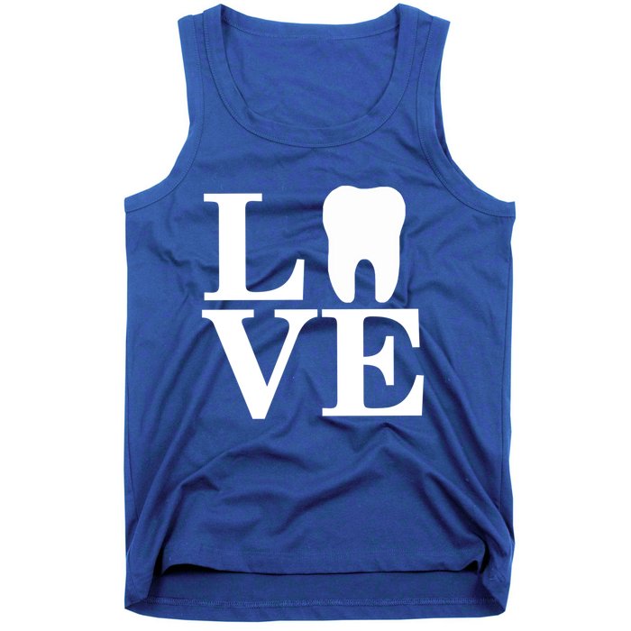 Dental Love Teeth Hygienist Dentist Assistant Rdh Gift Tank Top