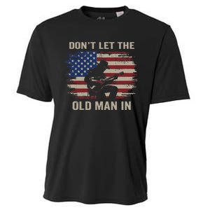 DonT Let The Old Man In Cowboy Us Flag Cooling Performance Crew T-Shirt