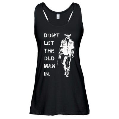 DonT Let The Old Man In Vintage Ladies Essential Flowy Tank