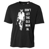 DonT Let The Old Man In Vintage Walking With A Guitar Cooling Performance Crew T-Shirt