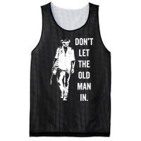 DonT Let The Old Man In Vintage Walking With A Guitar Mesh Reversible Basketball Jersey Tank