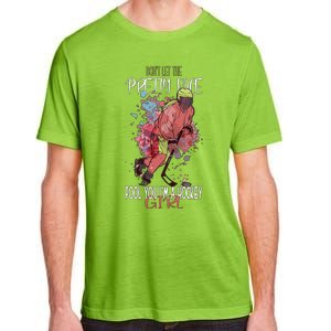 Dont Let The Pretty Face Fool You Im A Hockey Meaningful Gift Adult ChromaSoft Performance T-Shirt