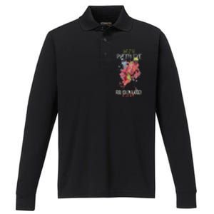 Dont Let The Pretty Face Fool You Im A Hockey Meaningful Gift Performance Long Sleeve Polo