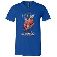 Dont Let The Pretty Face Fool You Im A Hockey Meaningful Gift V-Neck T-Shirt