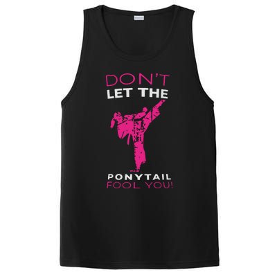 Dont Let The Ponytail Fool You Funny For Karate Girl PosiCharge Competitor Tank