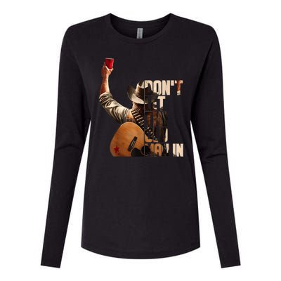 DonT Let The Old Man In Womens Cotton Relaxed Long Sleeve T-Shirt