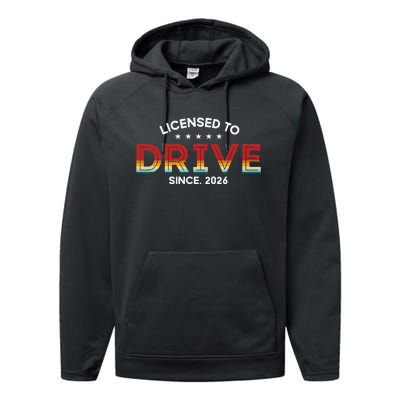 Driving Licence Test Passed Driving School Test 2026 Performance Fleece Hoodie