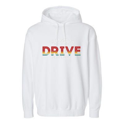 Driving Licence Test Passed Driving School Test 2026 Garment-Dyed Fleece Hoodie