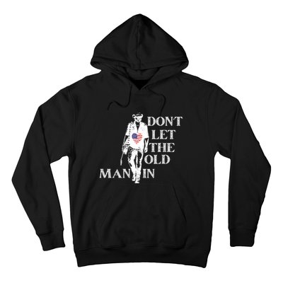 DonT Let The Old Man In Vintage American Flag Hoodie