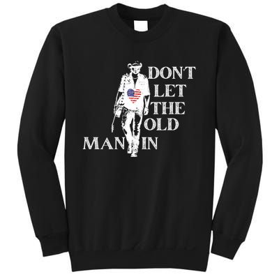 DonT Let The Old Man In Vintage American Flag Sweatshirt