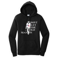 DonT Let The Old Man In Vintage American Flag Women's Pullover Hoodie