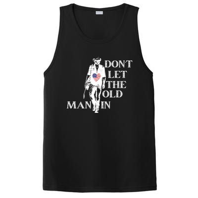 DonT Let The Old Man In Vintage American Flag PosiCharge Competitor Tank