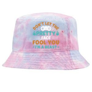 DonT Let The Pretty Face Fool You Next Level Gaming Gear Meaningful Gift Tie-Dyed Bucket Hat