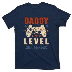 Dad Level Unlocked Video Gamer Leveled Up To Daddy T-Shirt