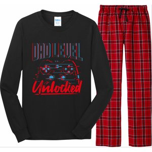 Dad Level Unlocked Gamer Gaming Video Games Gift Long Sleeve Pajama Set