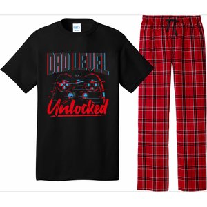 Dad Level Unlocked Gamer Gaming Video Games Gift Pajama Set