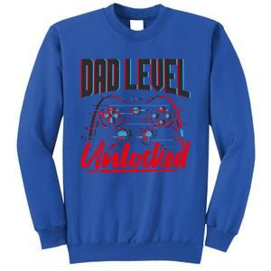 Dad Level Unlocked Gamer Gaming Video Games Gift Sweatshirt