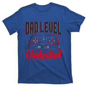 Dad Level Unlocked Gamer Gaming Video Games Gift T-Shirt