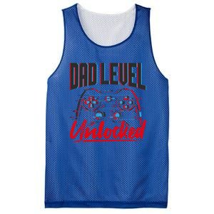 Dad Level Unlocked Gamer Gaming Video Games Gift Mesh Reversible Basketball Jersey Tank