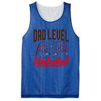 Dad Level Unlocked Gamer Gaming Video Games Gift Mesh Reversible Basketball Jersey Tank