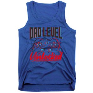 Dad Level Unlocked Gamer Gaming Video Games Gift Tank Top