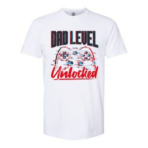 Dad Level Unlocked Gamer Gaming Video Games Gift Softstyle CVC T-Shirt