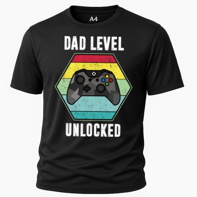 Dad Level Unlocked Gamer Vintage Performance Shirt