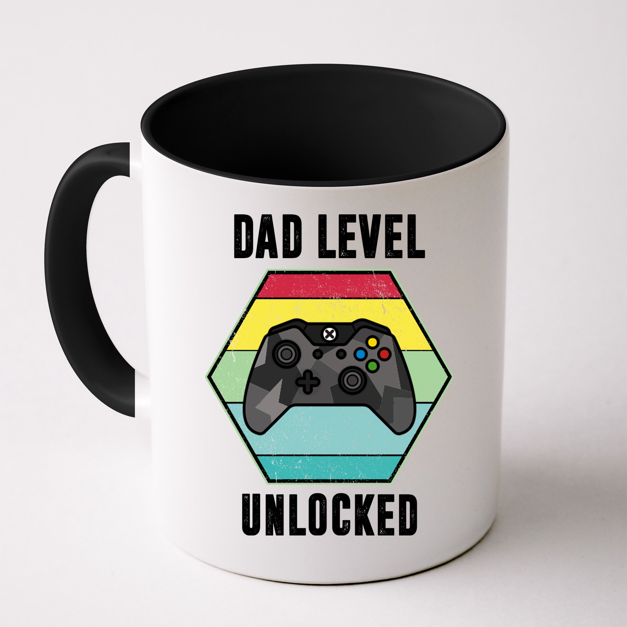 Dad Level Unlocked Gamer Vintage Mug