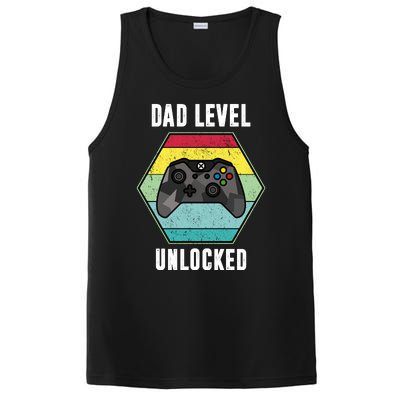 Dad Level Unlocked Gamer Vintage PosiCharge Competitor Tank