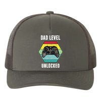 Dad Level Unlocked Gamer Vintage Yupoong Adult 5-Panel Trucker Hat