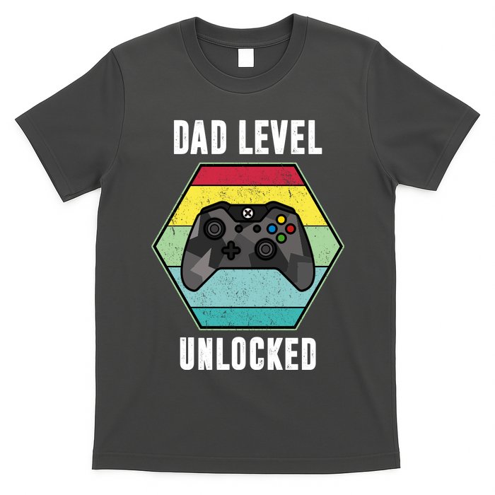 Dad Level Unlocked Gamer Vintage T-Shirt