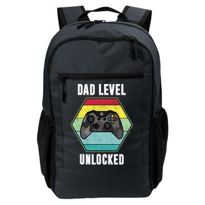 Dad Level Unlocked Gamer Vintage Backpack