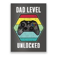 Dad Level Unlocked Gamer Vintage Poster