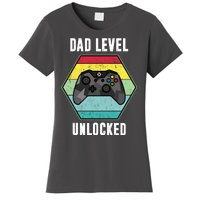 Dad Level Unlocked Gamer Vintage Women's T-Shirt