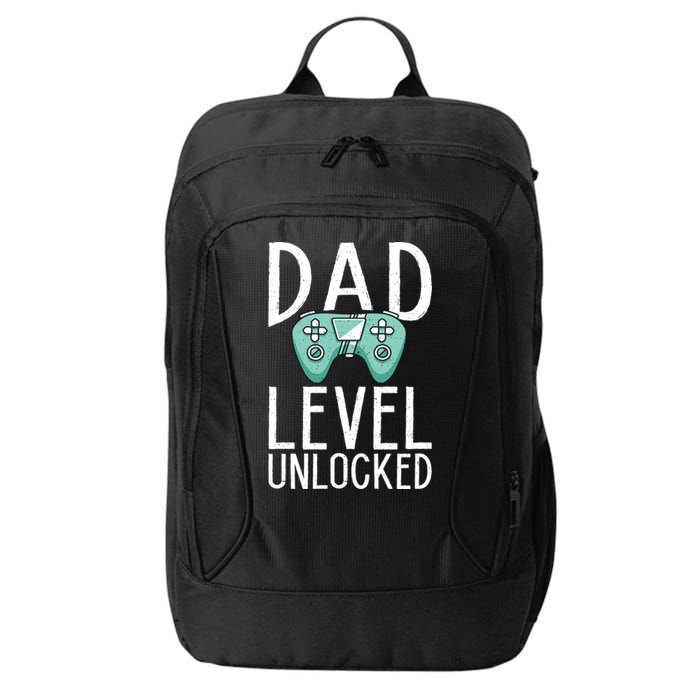 Dad Level Unlocked Gaming Father Daddy Dad Gift City Backpack