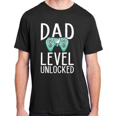 Dad Level Unlocked Gaming Father Daddy Dad Gift Adult ChromaSoft Performance T-Shirt