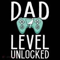 Dad Level Unlocked Gaming Father Daddy Dad Gift Cooling Performance Long Sleeve Crew