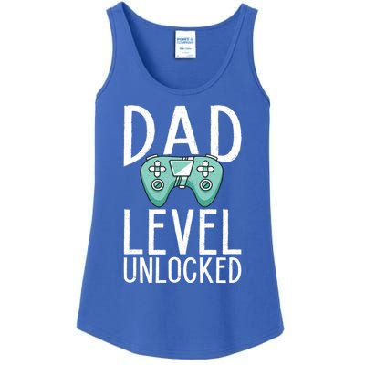 Dad Level Unlocked Gaming Father Daddy Dad Gift Ladies Essential Tank