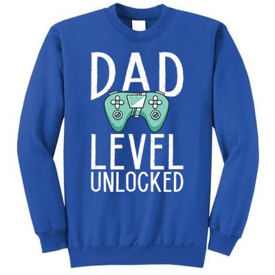 Dad Level Unlocked Gaming Father Daddy Dad Gift Tall Sweatshirt