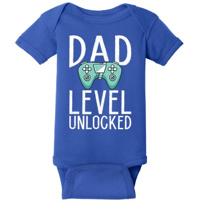 Dad Level Unlocked Gaming Father Daddy Dad Gift Baby Bodysuit