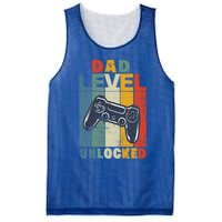 Dad Level Unlocked Retro Vintage Game Lover Gift Mesh Reversible Basketball Jersey Tank