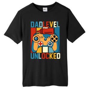 Dad Level Unlocked FatherS Day Celebration Tall Fusion ChromaSoft Performance T-Shirt